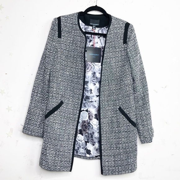 CYNTHIA Rowley Open closure tweed coat - Picture 10 of 11